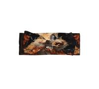 Fox and Flowers - Diadema para bebé con bonito lazo, turbante de nudo de poliéster suave para bebés, elástico y elegante