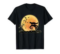 Fox and Moon Scary Animals Funny Halloween Costume Camiseta