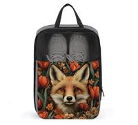 Fox and Red Tulips - Bolsa de zapatos para viajes, uso diario, bolsa de almacenamiento antipolvo para zapatos de golf