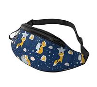 Fox and Star Crossbody Bag Runner Small Hip Pouch Riñonera Running Riñonera Bumbag Beltbag Sport Slim Moda para Trotar Senderismo Mujer