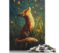Fox and The Star Lights Puzzles Imposible,desafío for Adults Entretenimiento Creativo 1000 Piezas Obra De Arte De Juego De para Adultos, Regalos A Partir De 14 Años 1000pcs (40x28cm)