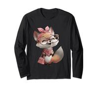 Fox Baby Pink Leopard Gafas Girly Glam Fashion Graphic Manga Larga