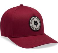 FOX Badge Tapa Flexfit, Rojo oscuro, Talla L/XL