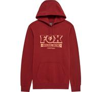 FOX Banner Sudadera con capucha, rojo, tamaño M para Hombres