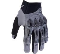 FOX Bomber Guantes de motocross, negro-gris, tamaño S para Hombres