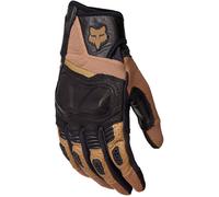 FOX Bomber Pro Air Adv Guantes de motocross, negro-marrón, tamaño S para Hombres