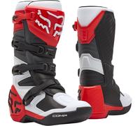 FOX Botas Comp Junior White / Flo Red 2026 6