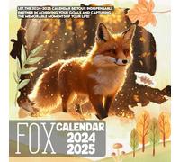 Fox Cαʅҽɳԃαɾ 2024-2025: 16 Months of The Animal from Sep 2024 to Dec 2025,Square 8.5 x 8.5 Inches Gift For Organizing & Planning
