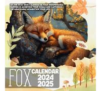 Fox Cαʅҽɳԃαɾ 2024-2025: 16 Months of The Animal from Sep 2024 to Dec 2025,Square 8.5 x 8.5 Inches Gift For Organizing & Planning
