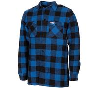 FOX Camisa de Leñador Ocio Tiempo Libre Chaqueta Azul Negro Cuadros