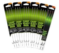 Fox Carp Ready Rigs Wide Gape - 3 anzuelos para carpas, tamaño/capacidad de carga: talla 2/25lb