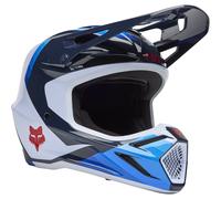 §Casco de Cross FOX V3 Fade Blanco-Azul§