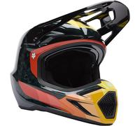 FOX Cascos V3 RS Grid Black / Orange 2025 S