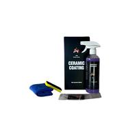 Fox Cera Líquida Rápida para Coche Moto, 500ml, con Paño de Microfibra y Aplicador y Ambientador.Abrillantador Carrocería Efecto Espejo.Tratamiento Ceramico E Hidrofóbico. Fox Wax en Spray