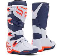 FOX Comp Botas de motocross, blanco-azul, tamaño 47 para Hombres