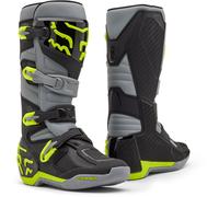 FOX Comp Botas de motocross, gris-amarillo, tamaño 45 para Hombres