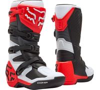 FOX Comp Botas de motocross para jóvenes, blanco/rojo, Talla 4