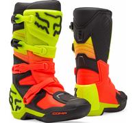 FOX Comp Botas de motocross para jóvenes, naranja/amarillo, Talla 8