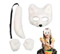 Fox Costume Realistic Adjustable Dress Up Paw Tail Halloween Costume