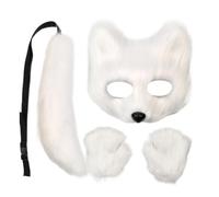 Fox Costume Realistic Dress Up - Outfit Cosplay Accessories Halloween Face