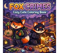Fox Crimes: Cozy and Cute Coloring Book for Kids and Adults, Teens