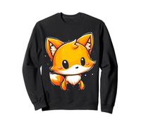 Fox Cute Kawaii Cartoon Motif Anime Animal Lover Hombres Mujeres Sudadera