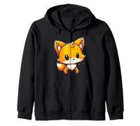 Fox Cute Kawaii Cartoon Motif Anime Animal Lover Hombres Mujeres Sudadera con Capucha
