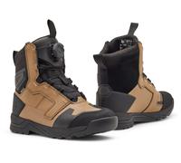 FOX Defend ADV Botas de moto impermeables, negro/marrón, Talla 12