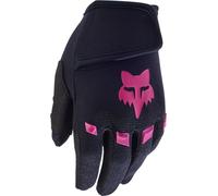 FOX Dirtpaw Guantes de motocross para niños, negro-rosa, tamaño M