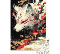 Fox Espíritu Arte 1000 Piezas Papel Ecológico Rompecabezas De Bricolaje Fans De Adolescentes 12-18 Años Desafío Juego Educativo Alivio del Estrés 38x26cm/1000pcs