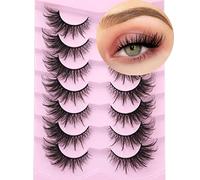 Fox Eye - Ojo de gato de imitación de visón esponjoso que parece extensiones, aspecto natural y puntiagudo