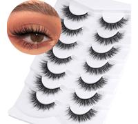 Fox Eye - Ojo de gato de imitación de visón esponjoso que parece extensiones, aspecto natural y puntiagudo