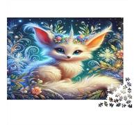 Fox Fairy Night Adulto Puzzles 1000 Pieza Material Reciclado Mythical Creature Puzzles Puzzle Game Props Accesorios de Juegos de Fiesta Gran Idea de Regalo para Mujeres 52x38cm/1000pcs
