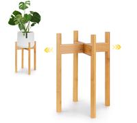 Fox & Fern Mid Century Modern Plant Stand Indoor Plant Stand Tall Pl