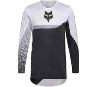 FOX Flexair Fracture Maillot de motocross, Blanco/negro/gris, Talla L