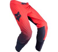 FOX Flexair Fracture Pantalones de motocross, negro-rojo, tamaño 32 para Hombres