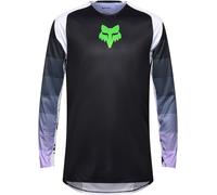 FOX Flexair Grid Maillot de motocross, negro-lila, tamaño M para Hombres