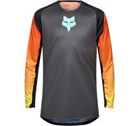 FOX Flexair Grid Maillot de motocross, negro/naranja, Talla M