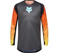 FOX Flexair Grid Maillot de motocross, negro-naranja, tamaño 2XL para Hombres