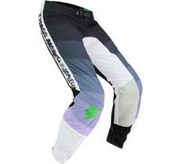 FOX Flexair Grid Pantalones de motocross, negro-lila, tamaño 30 para Hombres