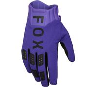 FOX Flexair Guantes de motocross, negro-lila, tamaño 2XL para Hombres