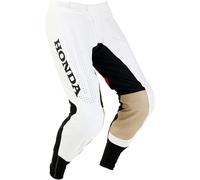 FOX Flexair Honda Pantalones de motocross, negro-blanco, tamaño 32 para Hombres