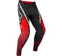 FOX Flexair Honda Pantalones de motocross, negro-rojo, tamaño 28 para Hombres