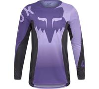 FOX Flexair Spire Maillot de motocross juvenil, negro-lila, tamaño XL