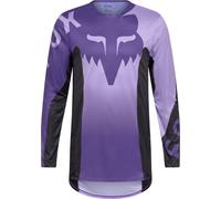 FOX Flexair Spire Maillot de motocross, negro-lila, tamaño M para Hombres