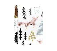 Fox Forest - Estuche portátil para lápiz labial, mini caja de almacenamiento de lápiz labial, organizador de lápiz labial con espejo para mujer, Varios colores, 9.5x2x7 cm/3.7x0.8x2.7 in