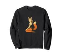 Fox Girl Pinup Retro Style Halloween Cosplay Anime Estética Sudadera