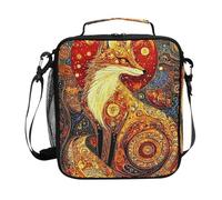 Fox Golden Magic Mystery - Lonchera térmica térmica para niños y niñas, bolsa térmica para comida