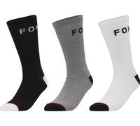 Fox Head Calcetines Fox Crew Pack de 3 blanco/gris/negro