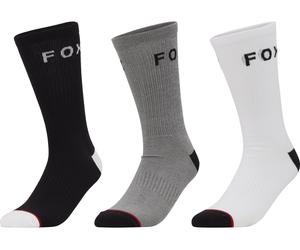 Fox Head Calcetines Fox Crew Pack de 3 blanco/gris/negro